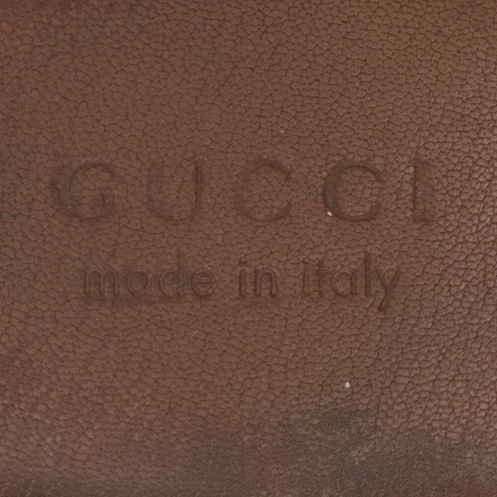 Gucci Men’s Pericle Canvas Monogram Brown Horsebit Slippers Mules 43.5 US10.